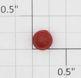 1121c-55 Lionel Dark Red Ribbed Rubber Lens 50