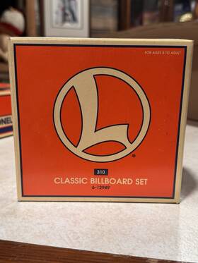 12949 Lionel No. 310 Classic Billboard Set 3 O-gauge Nos
