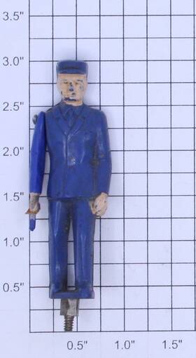 145-27 Lionel O Gauge Blue Painted Gateman Figure Without Lantern 10