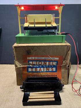 1947wood Lionel #164#3469 Shed Log Loader 164 Original Box 3469 Mine Dump Truck Test Work 1947wood Lionel #164#3469 Shed Log Loader 164 Original Box 3469 Mine Dump Truck Test Work