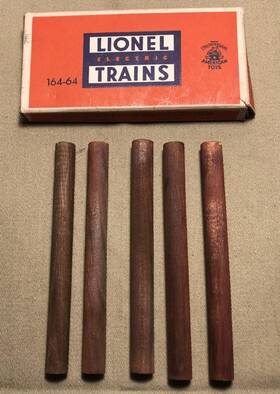 164-64 Lionel #164-64 Set Of 5 Original Logs In Box - 1952-58