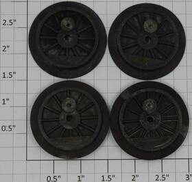 1656-10 Lionel 12-spoke Wheel Set For 1654 1656 1665 Of 4
