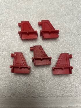175-12 Lionel Set Of 5 Original Platform Rail Bumpers - Clean Unbroken