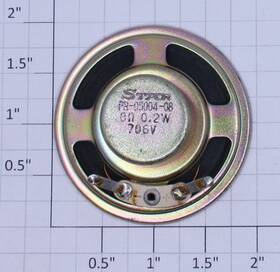 18000-100x Lionel 8 Ohm 0.2w 2 Inch Round Speaker With Small Magnet And Baffle 10