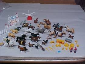 1930280 Lionel 40 Horse Figures O Gauge Landscape Scenery Barnyard Train