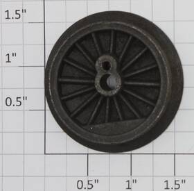 2035-155 Lionel Plain End Wheel With Smooth Back 10