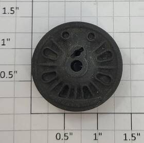 226e-10 Lionel All Black Baldwin Disc Center Geared Wheel 10