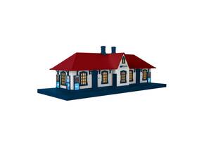 2329060 Lionel O Gauge Assembled Amtrak Passenger Station Ln/box