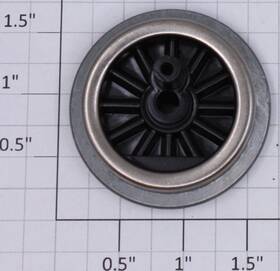 249e-21 Lionel Black Geared Wheel With Nickel Rim Eccentric Stud 10
