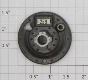 259-4 Lionel Gray Boiler Front For 259 Locomotive Without One Lens And Holder