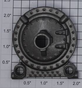 260e-61x Lionel Gray Boiler Front For 255 260 263 Flag Style 260e-61x Lionel Gray Boiler Front For 255 260 263 Flag Style