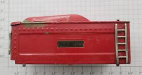 264e-1 Lionel Prewar Tender Shell From 1935 Red Comet Engine Missing Trim