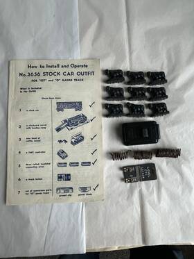 2656-43 Lionel No. 3656 Stock Car Original Inst Sheet And Components
