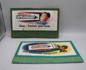 310-011 Lionel Inch Wrigleys Spearmint Chewing Gum Standard Billboard Set Of 2