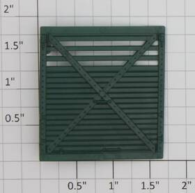 3356-12 Lionel Green Rear Horse Car Door With Runway Stop Tab On The Side 10