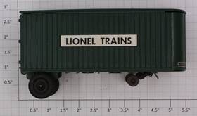 3460-1 Lionel O Gauge Green Inch Trains Trailer Van With Fruehauf Decals