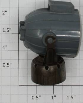 3520-112 Lionel O Gauge Gray Searchlight Housing Reflector Base And Lens