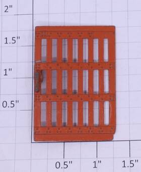 3656-5 Lionel Orange Metal Cattle Car Door 10