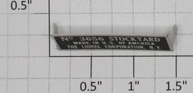 3656-90 Lionel Cattle Pen Nameplate 10