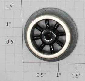 381-48 Lionel Black Spoked 1-9/16 Inch Std. Gauge Steam Loco Pony Truck Wheel 12