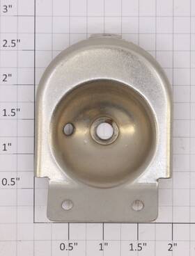 400e-28 Lionel Nickel Boiler Front Reflector - Without Light Socket
