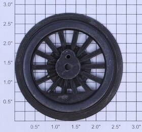 14-spoked Lionel 400e-95 Super Motor Blackened Plain Wheel 10