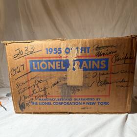 4435-26 Lionel O Gauge 1955 Empty Box Cardboard Vintage Model Train Mpn Brown