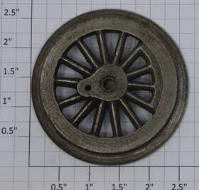 5l-40x Lionel Standard Gauge Cast Iron Thick Rim Spoked Wheel With Brass Bearing