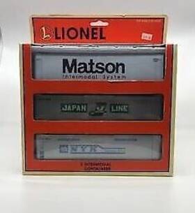 6-12987 Lionel O Intermodal Containers Pack Of 3 Ln/box