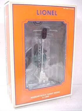 6-14099 Lionel O Gauge Mainline Block Target Signal Ln/box