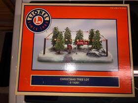 6-14261 Lionel Christmas Tree Lot Trackside Accessory Lnib Rare