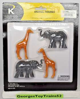 6-21609 Lionel K-line By O Ga 1 48 Circus Giraffes And Elephants Nip Msrp 15