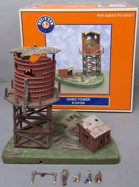 6-24104 Lionel O Gauge Operating Hobo Tower Ex/box