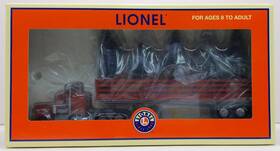 6-24204 Lionel Christmas Tractor Trailer With 5 Trees Ln/box