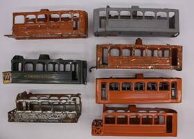 604-7x Lionel O Prewar Small Passenger Car Bodies Pack Of 7