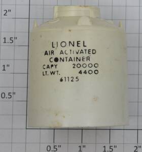 6112-2 Lionel O Gauge White Canister With Lettering 10