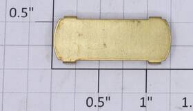 616m-1 Lionel O Gauge Blank Brass Name Plate For Collector Assembly 10