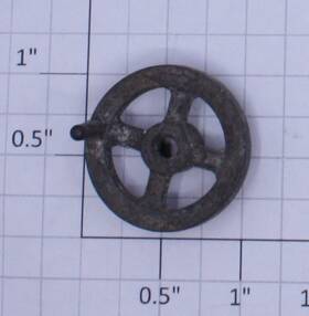 6460-12 Lionel O Gauge Crane Car Cable Reel Open Spoke Handwheel 10