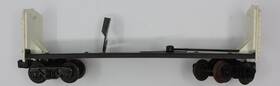 6470-14 Lionel White Exploding Boxcar Frame And Trucks With Ends