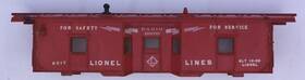 6517-1 Lionel Lines Bay Window Caboose Shell With Insert