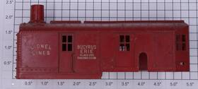 6560-2 Lionel Red Molded Crane Cab With Smokestack