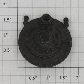 675-7 Lionel Black Boiler Front Casting With Bracket - No Headlight