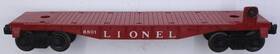 6801-7 Lionel Red Flatcar Body With Operating Trucks