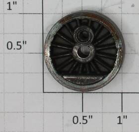 681-23 Lionel Turbine Center Wheel With Raised Counterweight - No Insert 10