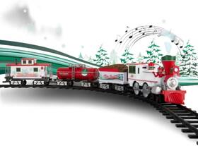 712086 Lionel Battery-operated Winter Wonderland Express Toy Train Set With