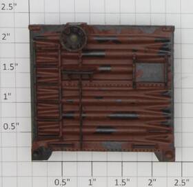 714-17 Lionel Prewar Brown Boxcar End With Brakewheel
