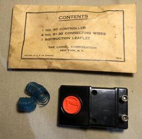 729-9 Lionel #729-9 Original Packet Type Ii #90 Controller With Only 2 Wires