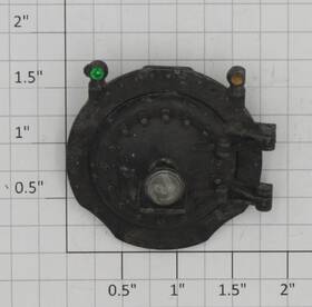 736-110 Lionel Black Boiler Front With Headlight And Lens