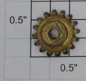 8000-1x Lionel Brass Gear With Square Boss 10