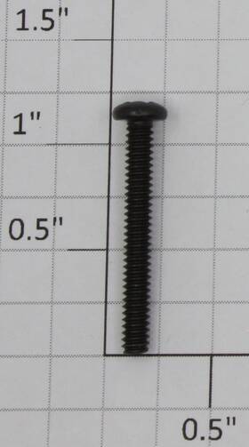 8306-538 Lionel #6-32x1-1/8 Inch Black Phillips Round Head Machine Screws 50